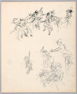 Desenho, Figuras Dançantes, 1882-83 de Robert Frederick Blum