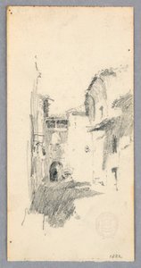 Desenho, Cena de rua, 1882 de Robert Frederick Blum