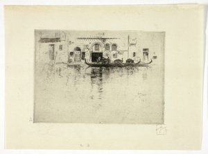 Gôndolas e Palácio Veneziano de Robert Frederick Blum