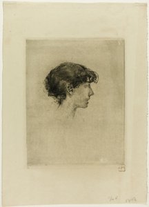 Cabeça de uma rapariga, perfil de Robert Frederick Blum