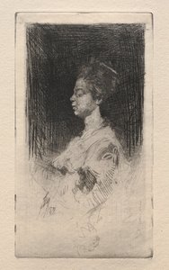 Perfil Cabeça de uma menina japonesa, 1879.