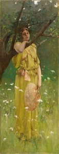 Devaneio, c.1883-1884 (óleo sobre tela) de Robert Frederick Blum