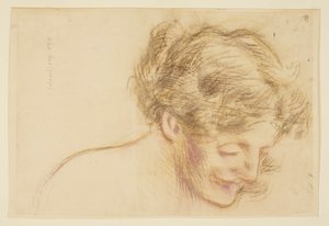 Estudo para uma mulher, “Vintage Festival”, Mendelssohn Glee Club, Nova York, NY de Robert Frederick Blum