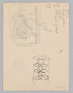 Estudo para a paisagem, “Moods to Music”, Mendelssohn Glee Club, Nova York, NY de Robert Frederick Blum