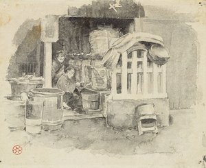 Onde o saquê é vendido, 1890 de Robert Frederick Blum