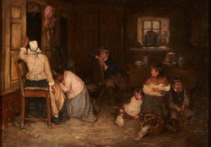 Notícias tristes (óleo sobre tela)