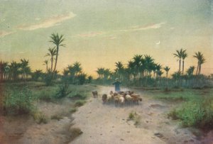 Na terra de Goshen - noite, c1880, 1904 de Robert George Talbot Kelly
