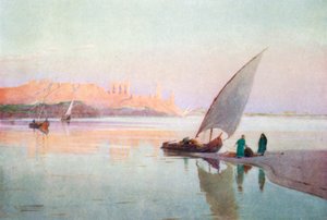 Kom Ombos (litografia a cores)