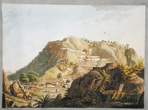 Vista sudoeste de Ootra-Durgum, ilustração de 