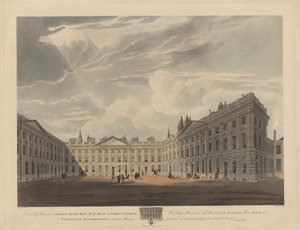 Peckwater Quadrangle, Christ Church, Oxford de Robert Havell