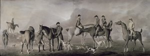 Tom Conolly de Castletown Hunting with his Friends, 1769 (pastel, giz e guache sobre papel) de Robert Healy