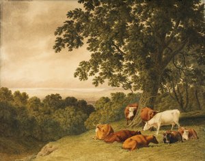 Paisagem com gado, 1819