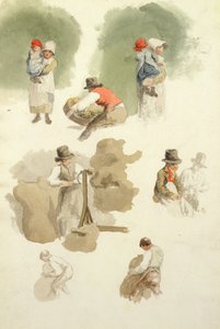 The Farmer&39;s Children (lápis e wc no papel)