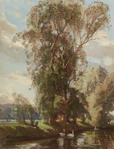 On the Knows Mill Lade, Prestonkirk (óleo sobre tela)