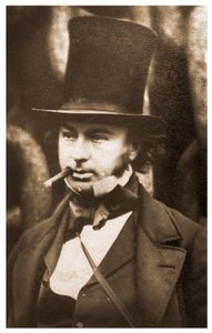 Retrato de Isambard Kingdom Brunel pelas cadeias de lançamento do SS Great Eastern, 1857 de Robert Howlett