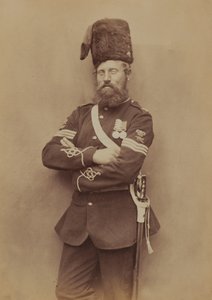 Sargento Glasgow, Royal Artillery, 1856 (foto sépia)