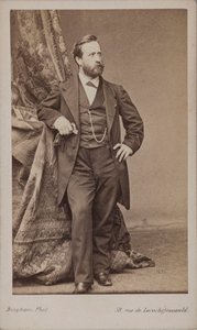 Retrato do pintor Ludwig Knaus 1829-1910. de Robert Jefferson Bingham