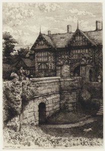 Speke Hall (gravura) de Robert Kent (after) Thomas