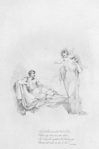 Anacreon, Ode XXXII (gravura) de Robert Kerr (after) Porter