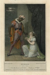 Ilustração para Shakespeares Othello, Acto 4 Cena 2 (gravura a cores)