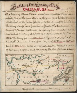 Batalha de Missionary Ridge ou Chickamauga, Tennessee. LOC gvhs01.vhs00156