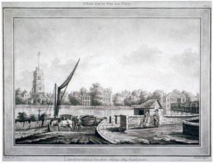 Vista de Fulham do White Lion Inn, Putney, Londres, 1783