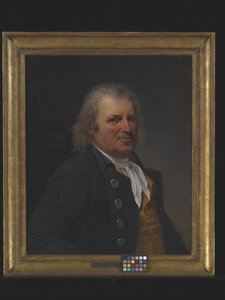 Retrato de um homem idoso (óleo sobre tela) de Robert Lefevre