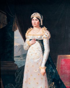 Retrato de Laetitia Bonaparte (Letizia Maria Ramolino) (1750-1836), mãe de Napoleão Bonaparte Detalhe. Pintura de Robert Lefevre (1755-1830) Museo Napoleonico, Roma de Robert Lefevre