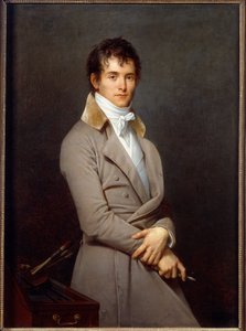 Retrato do Pintor Pierre Narcisse (Pierre-Narcisse) Guerin (1774-1833) Pintura de Robert Lefevre (1755-1830) Sol do século XIX: 1,09x0,8m - Orleans musee des beaux arts de Robert Lefevre
