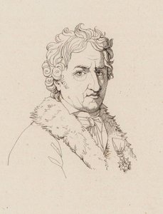 Retrato do compositor Pierre-Alexandre Monsigny 1729-1817, c. 1810. de Robert Lefevre