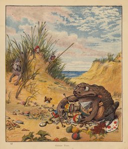 The Kitten Pilgrims: Greedy Toad (lito colorido) de Robert Michael Ballantyne