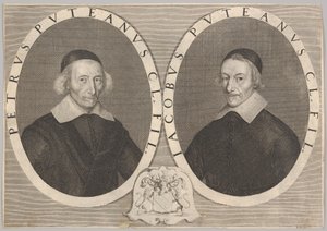 Retrato duplo de Pierre e Jacques Dupuy, ca. 1648-49. de Robert Nanteuil