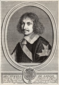 Hugues de Lionne (1611 - 1671), Marquês de Fresnes, Senhor de Berny, foi diplomata e ministro de estado sob o reinado de Luís XIV. Gravura de Robert Nanteuil. Coleção privada.