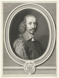 Retrato do cardeal Mazarin, 1655 de Robert Nanteuil
