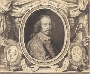 Cardeal Jules Mazarin de Robert Nanteuil after Pierre Mignard I