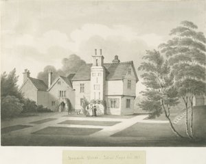 Casa Boscobel: lavagem sépia de Robert Noyes
