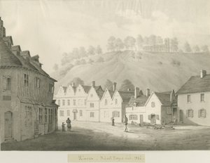 Kinver Town: desenho sépia, 1836