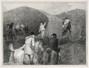 Cena de caça (litho) de Robert Polhill Bevan