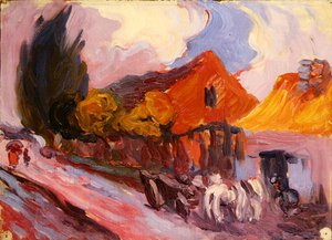 Ferreiro Polonês (óleo sobre tela) de Robert Polhill Bevan