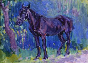 Estudo para Sussex Farm Horse, c. 1904-6