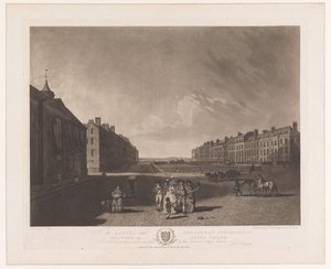Vista da Queen Square em Londres Vista da Queen Square (título no objeto) de Robert Pollard (I)