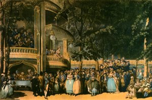 Jardins de Vauxhall, Lambeth, c1785, 1942
