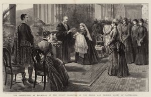O batismo em Balmoral da Filha Infante do Príncipe e Princesa Henrique de Battenberg