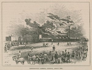 Kennington comum, Londres, cerca de 1840 de Robert Randoll