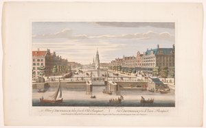 Vista dos Oudeschans em Amesterdão tirada do rio IJ
Uma vista de Amesterdão retirada da antiga muralha (título sobre o objecto)
Holanda (título da série) de Robert Sayer