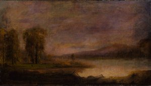 Paisagem com lago, 1864. de Robert Seldon Duncanson
