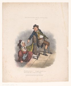 Desenho animado com homem e mulher embriagados
Selecções de Seymour. N.º 2 (título sobre o objecto) de Robert Seymour (attributed to)