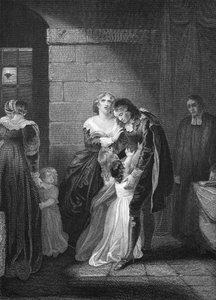 A última entrevista de Lord W. Russel com sua família, gravada por AH Payne de Robert Smirke