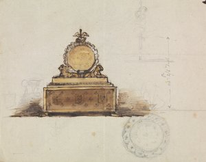 Estudo para uma peça de mobiliário de Robert Smirke
