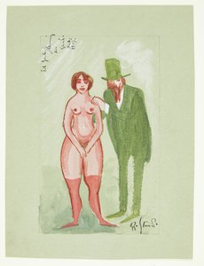 Dama rosa e homem verde de Robert Storm Petersen